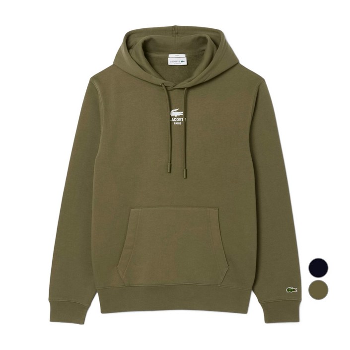라코스테 남성용 소프트브랜딩 후드 스웻셔츠 SH274055N