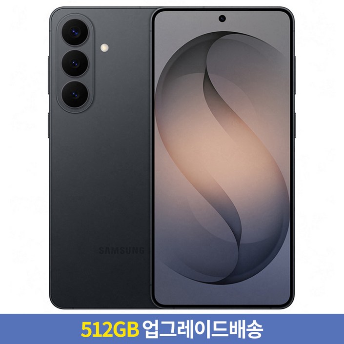 [256GB → 512GB 업그레이드] 삼성전자 갤럭시 S26 Plus 자급제, 블랙, 256GB