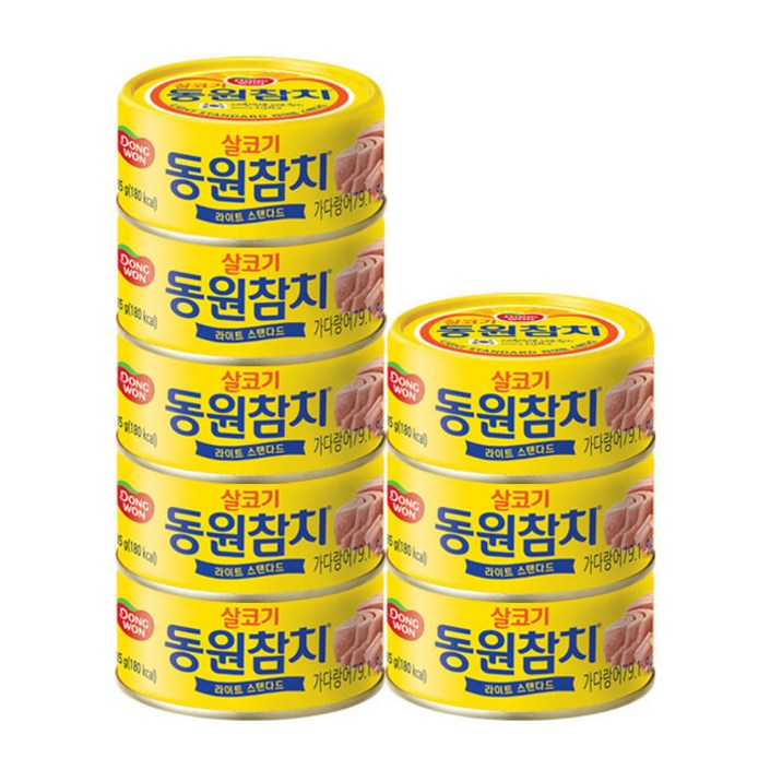 동원참치 라이트 스탠다드, 85g, 8개