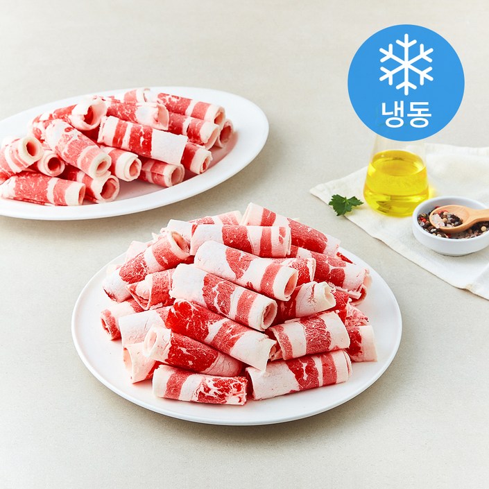 로켓프레시 푸드랩플러스 미국산 돌돌말이 대패 우삼겹 냉동