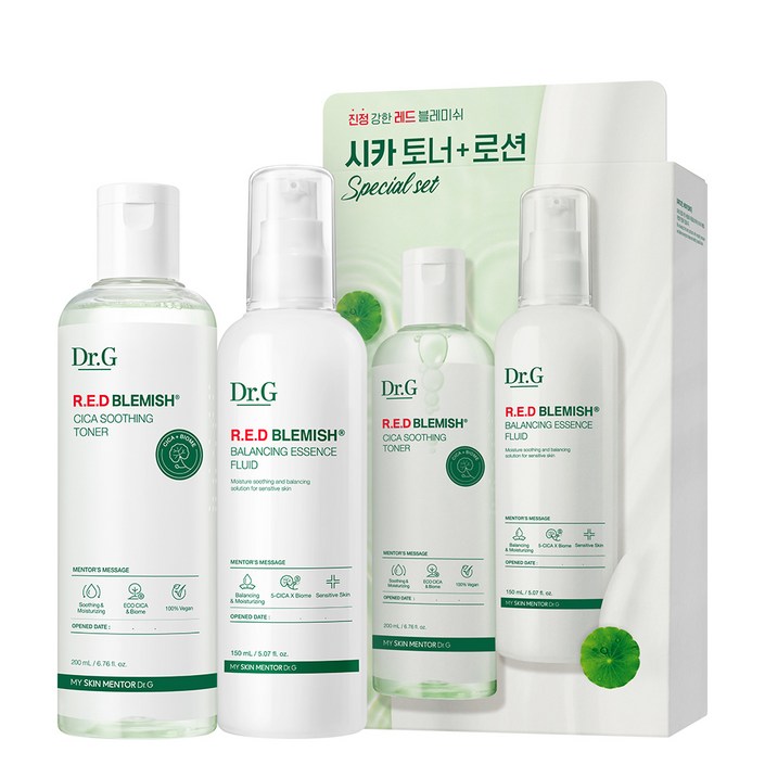 닥터지 레드 블레미쉬 시카 토너 200ml 로션 150ml 세트, 1세트 닥터지 레드 블레미쉬 시카 토너 200ml 로션 150ml 세트, 1세트