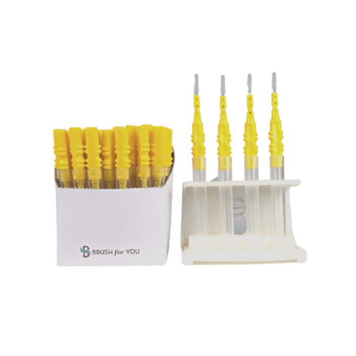 브러쉬포유 I형 치간칫솔 S 1.0mm 50p 거치대 세트, 1세트 브러쉬포유 I형 치간칫솔 S 1.0mm 50p 거치대 세트, 1세트