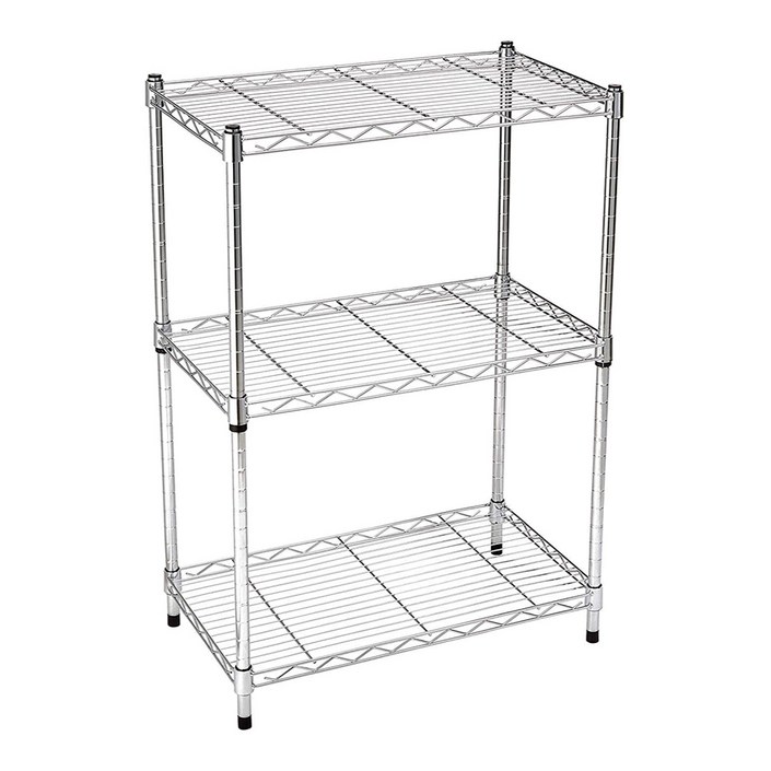 정리중독 메탈랙 스탠드 선반  이동식 바퀴 세트