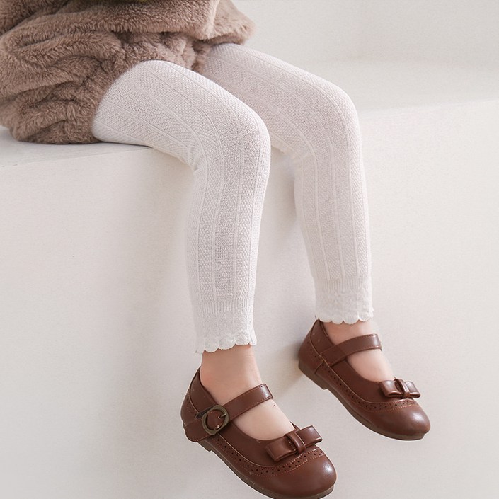 유블리 여아용 레바 편한 베이직 골지 니트 레깅스