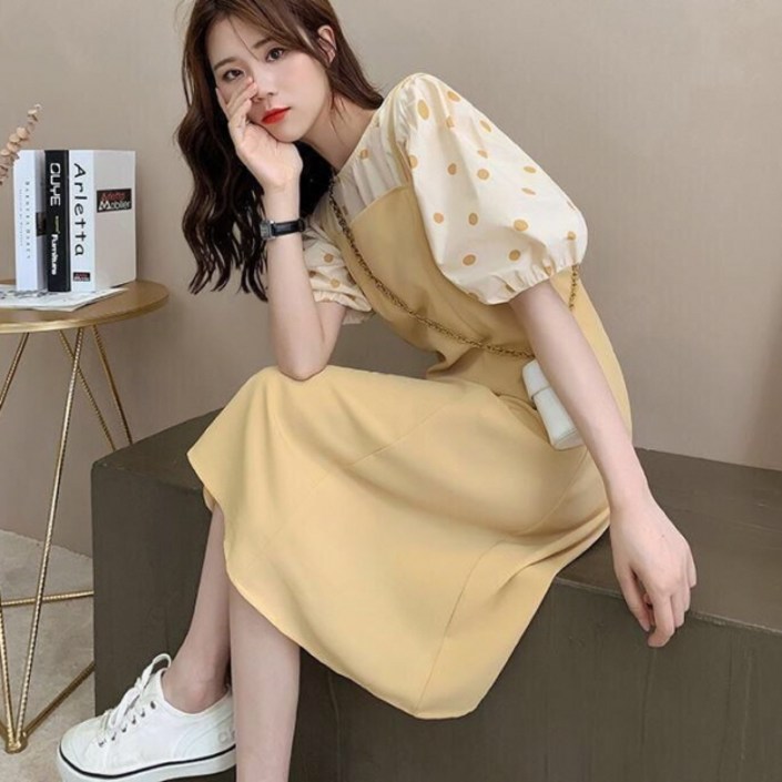 피어니스트 도트 블라우스 원피스 셋업 투피스