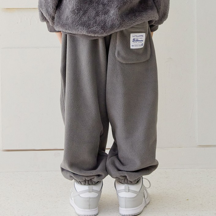 바브키즈 주니어 아동 초등생 포인트 기모 팬츠