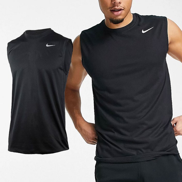 나이키 남성 기본 민소매 머슬핏 나시 헬스 트레이닝 슬리브리스 러닝 스포츠 흡습속건