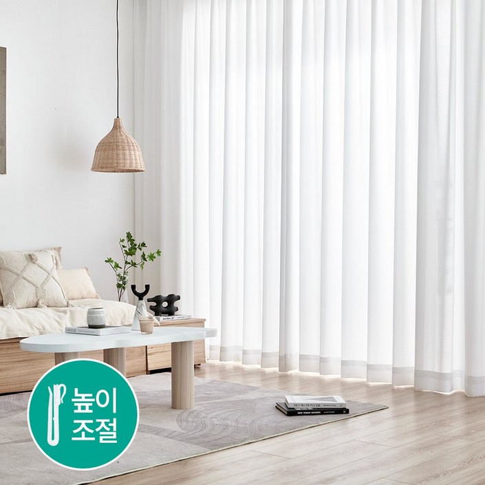 사라하우스 비침없는 도톰차르르 나비주름쉬폰 커튼