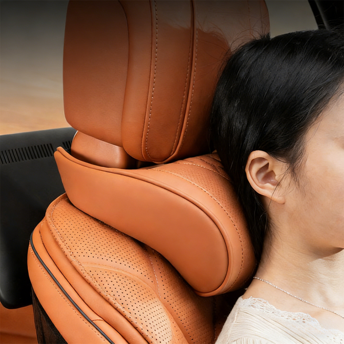 shsure13 고급형 통기성 메모리폼 자동차 헤드레스트, 인체공학 차량용 목쿠션, 목 지지 장거리 운전 용품