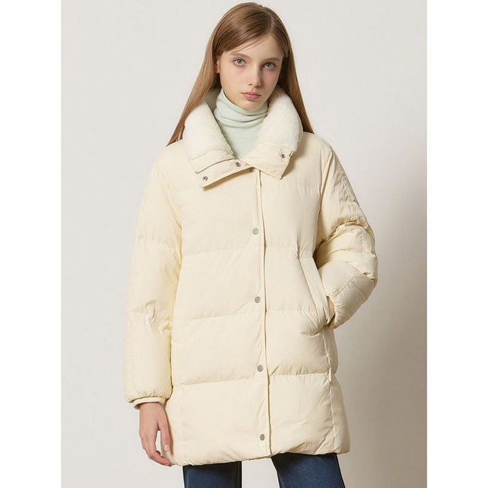 리스트 부클 칼라 하프 덕다운 점퍼 택가격 598000원