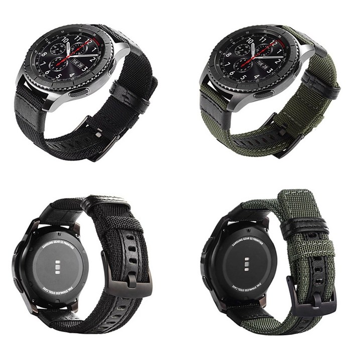 갤럭시 기어S2 클래식 스포츠 아웃도어 시계줄 스트랩 밴드 줄질 R732R735R600 호환, 블랙