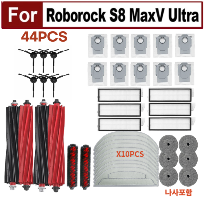 [호환상품] 로보락 S8 MaxV Ultra 이중마감 물걸레 옆면보강 필터