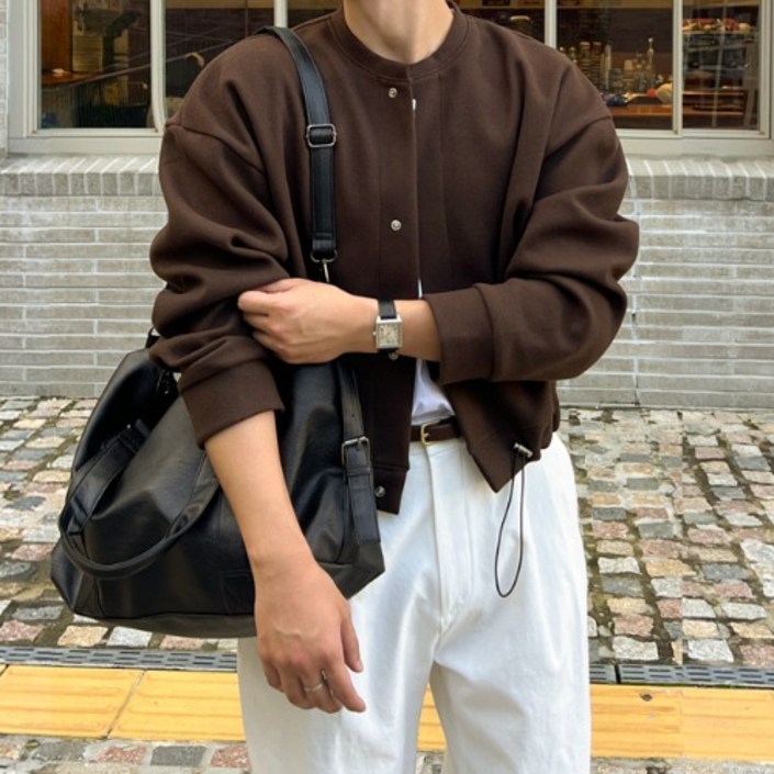 핏보장주문폭주 이프 미니멀 크롭 스트링 가디건 숏 크롭자켓 봄 가을 겨울