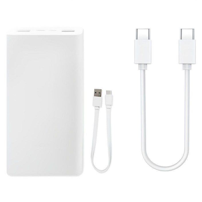 샤오미 7세대 22.5W 대용량 초고속 충전 C타입 휴대용 보조배터리 20000mAh + 스토리링크 + CtoC 케이블 30cm 세트