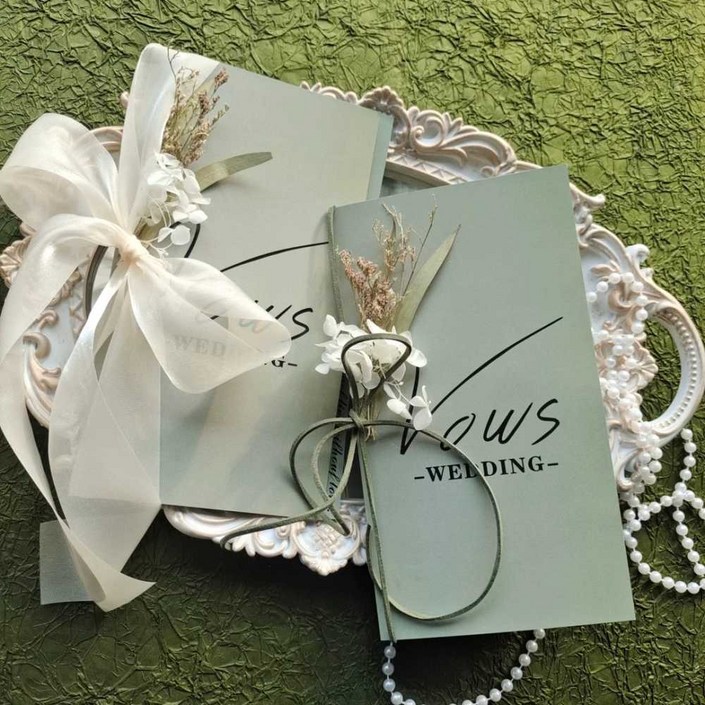 웨딩 혼인서약서 케이스 종이 낭독 결혼식 축사