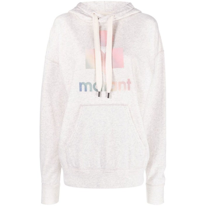 마랑에뚜왈 이자벨 마랑 에뚜왈 만셀 로고 프린트 후디