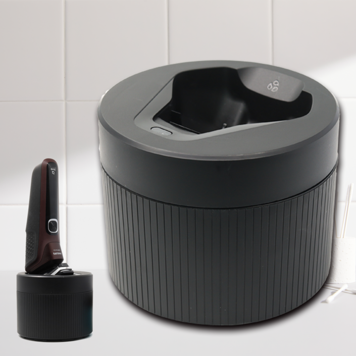 필립스 전기면도기 SkinIQ 전용 호환 세척기 무선 클렌징 팟, 1개, 1개입