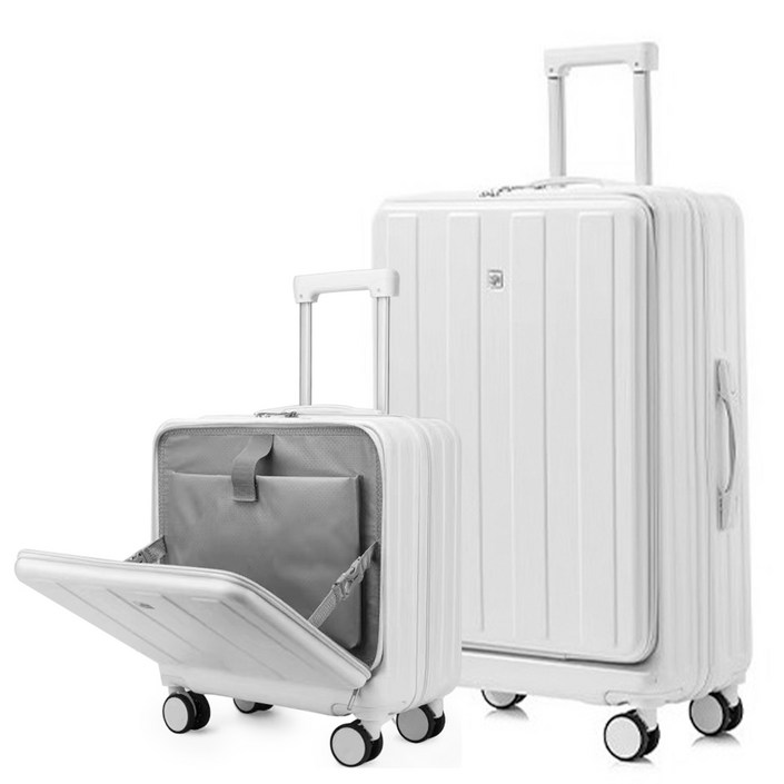 TACAHE 앞포켓 USB충전 미니 기내용 캐리어 18인치 20인치 3년AS