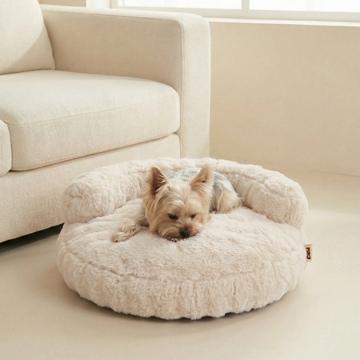 EHEYCIGA 부드러운 토끼털 강아지방석 반려견소파 방수 미끄럼방지