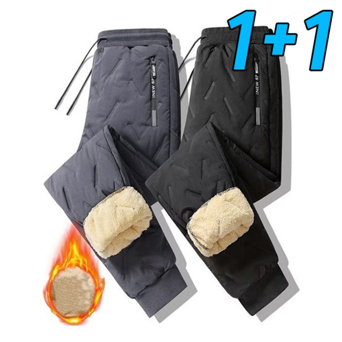 차쿠 남성 양털 방한 바지 겨울 작업바지 털바지 패딩바지 조거팬츠 솜바지 11