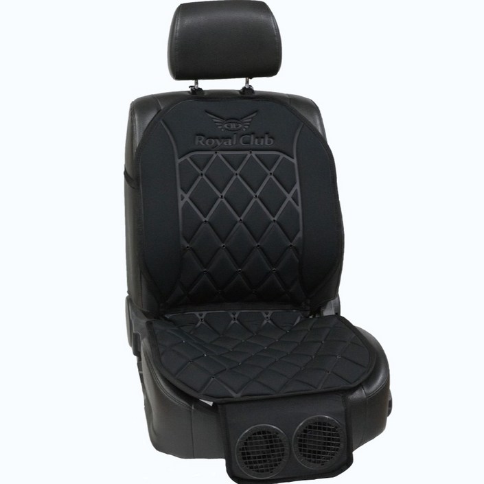 국내생산 아르템 프리미엄 3D 쿨링 시트 듀얼팬 12V 24V 겸용, 1개, 블랙