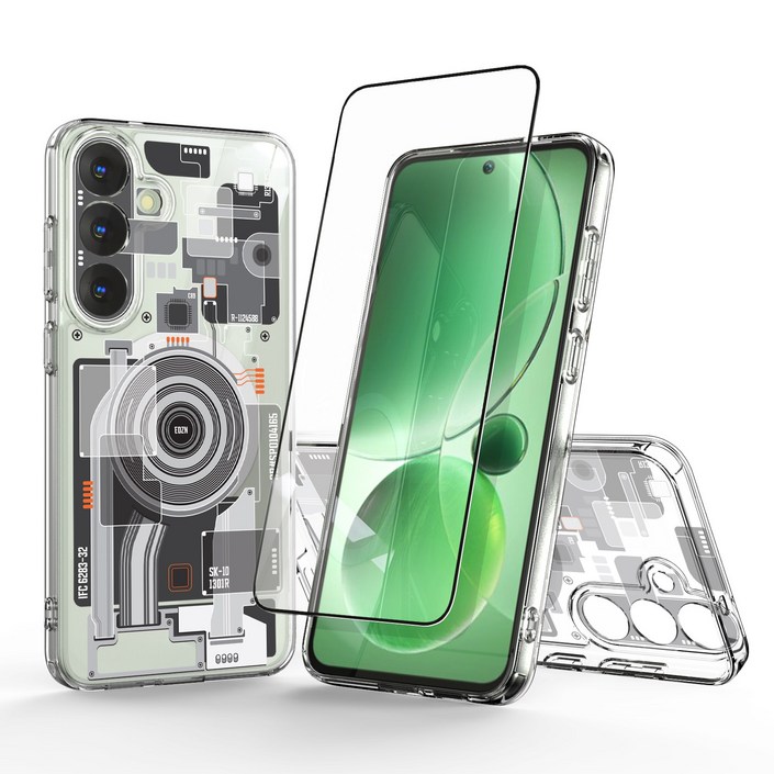 이디즌 갤럭시S25 엣지 S25 울트라 ultra 맥세이프 투명 하이브리드 방탄 범퍼 클리어 젤하드  강화유리 글래스 풀커버