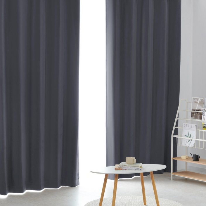 HOMERA 호메라 아일렛 사계절 단열 암막 커튼 2P  커튼끈