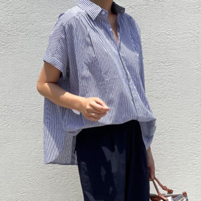 주줌 made핀턱주름 쿨코튼 반팔셔츠 259250