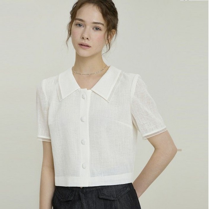 국내매장품 잇미샤 하프 슬리브 블라우스ITP6WBL910EMA