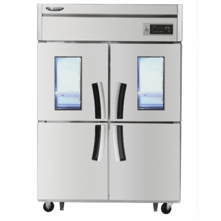 라셀르 LS1045R2G 간냉식 업소용 올스텐 자동 성에 제거 유리도어 냉장고