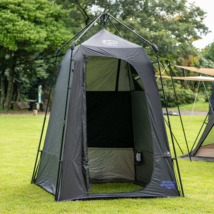 제드 싱글 샤워 원터치 간이 탈의실 화장실 텐트 블랙, 1개, 블랙