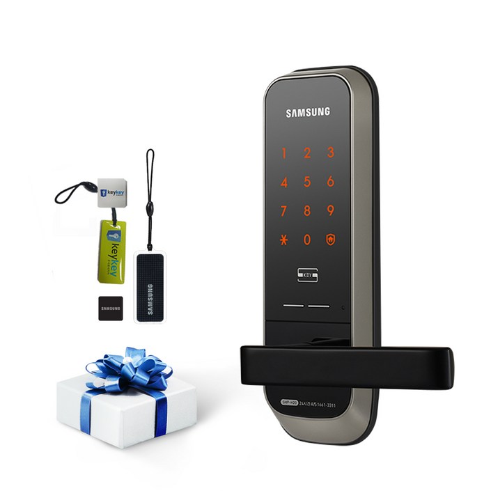 삼성전자 무타공 도어록 SHPH20  카드키 걸이형 2p  스티커형 2p 세트