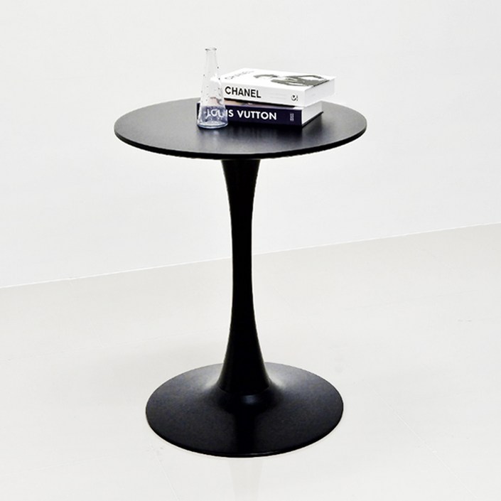 가구뱅크 마를린 원형테이블 화이트 블랙 카페 식탁 인테리어 600 700 800 1000, 블랙