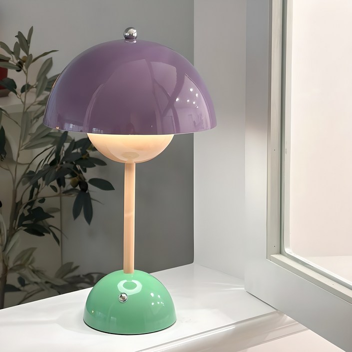 3색 포인트 무선 충전식 비비드 머쉬룸 단스탠드