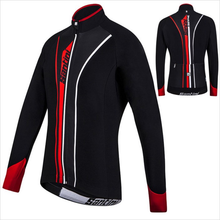 [SANTINI] 산티니 VEGA 베가 아쿠아제로 기모 긴팔져지 레드 (겨울용)