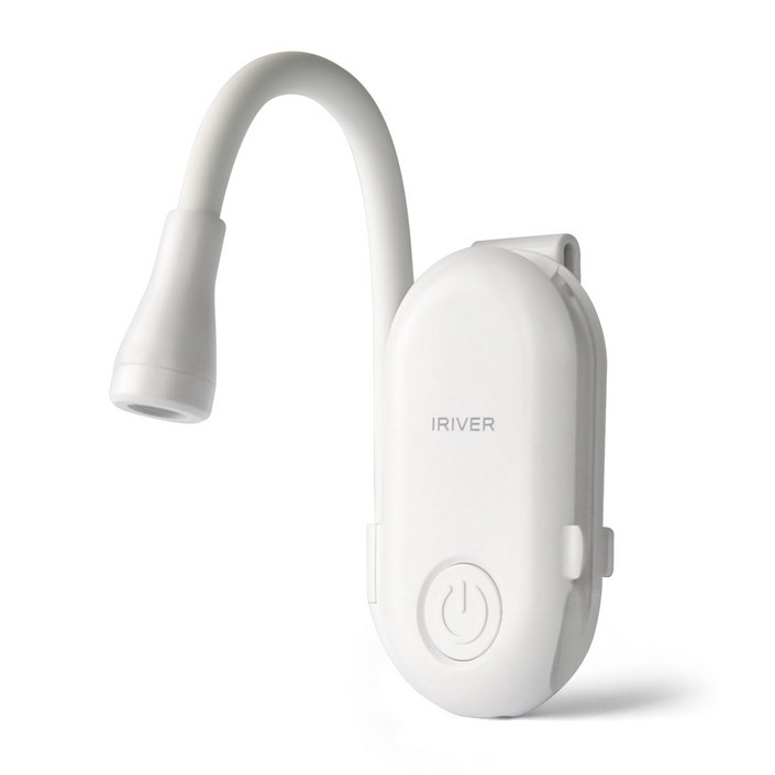 아이리버 클립형 LED 북라이트 독서등 ICL100, 화이트