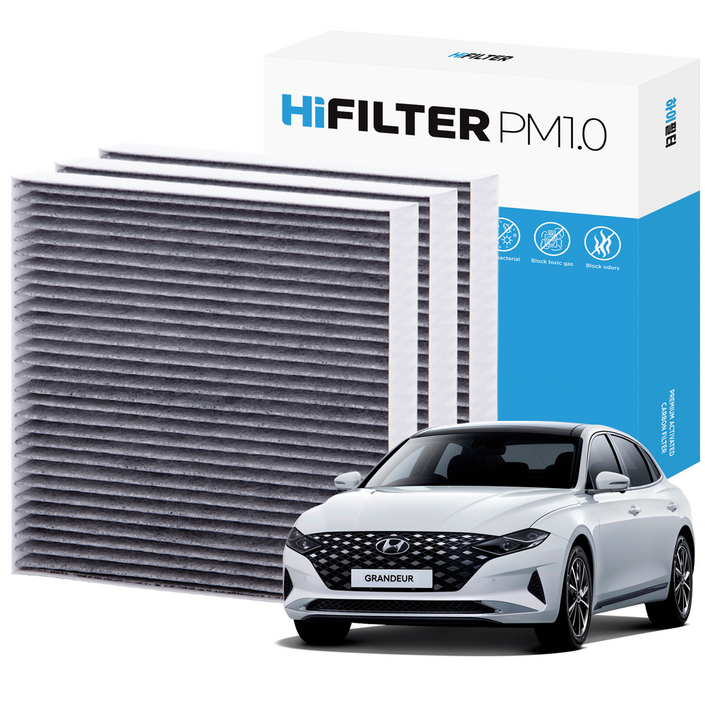 21 하이필터 PM1.0 활성탄 자동차 에어컨필터 현대