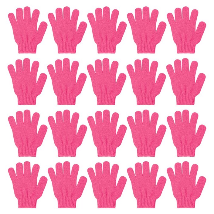 손가락 장갑타올 A타입, 핫핑크, 20개, 1개입