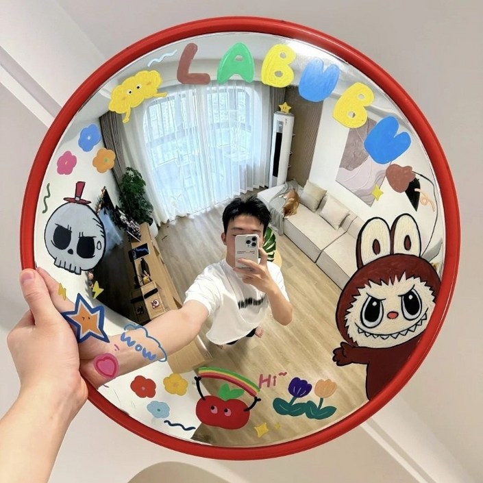 볼록거울 포토존 광각거울 반사 장식 인테리어 아티팩트 매장 DIY