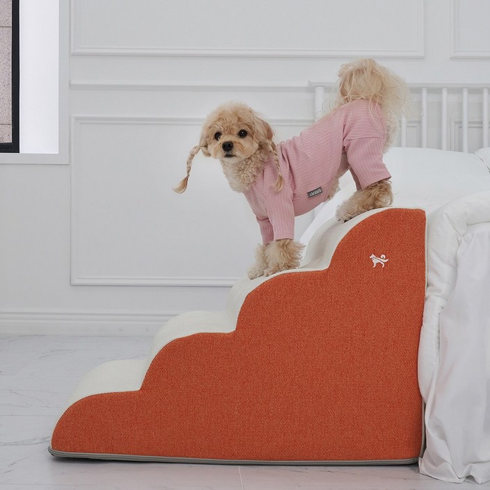 슈퍼펫 강아지계단 논슬립 미끄럼방지 4단 커브 스텝