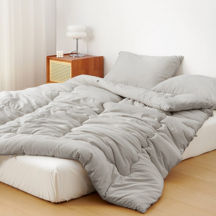 HOMERA 호메라 가을 겨울 호텔용 이불솜 차렵이불 겨울이불 가벼운 알레르기 방지 싱글 6색상
