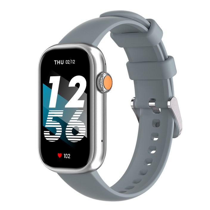 전화통화 블루투스 스마트워치 X3 스마트밴드 한글판 학생 어린이 운동시계, 실버, 3.7cm, GPS + 블루투스
