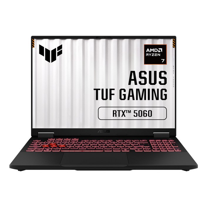 ASUS FA608UMRV042 AMD 라이젠 7 260 16GB NVMe 512GB RTX 5060 프리도스 발로란트 오버워치 게이밍노트북HJ, FA608UMRV042, WIN11 Home, 32GB, 512GB, Jaeger Gray