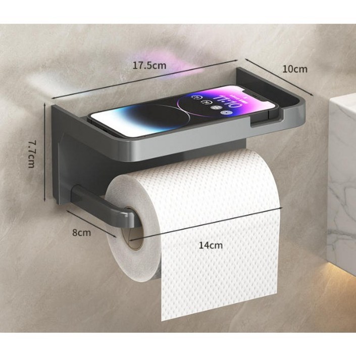 끌레르비 무타공 핸드폰 거치 휴지걸이