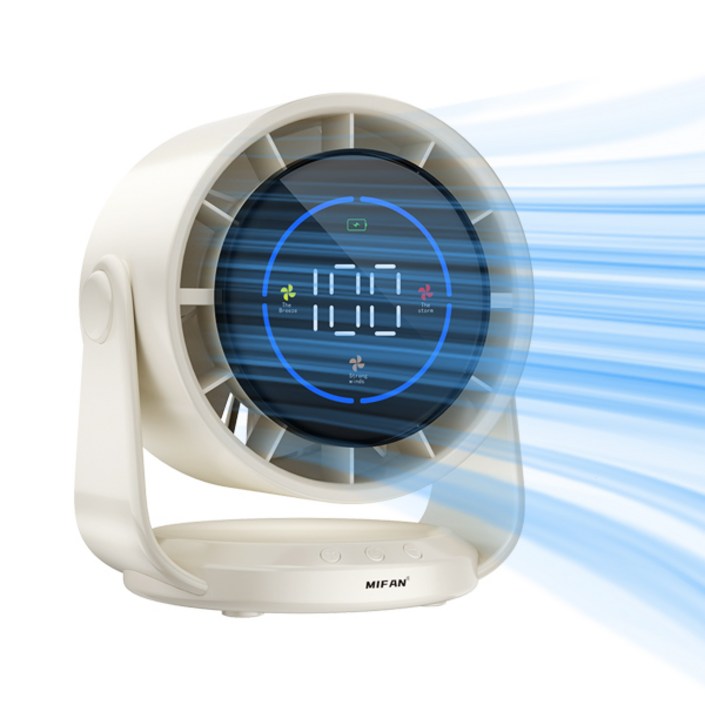 MIFAN 무선 무소음 탁상용 선풍기 미니 파워 서큘레이터