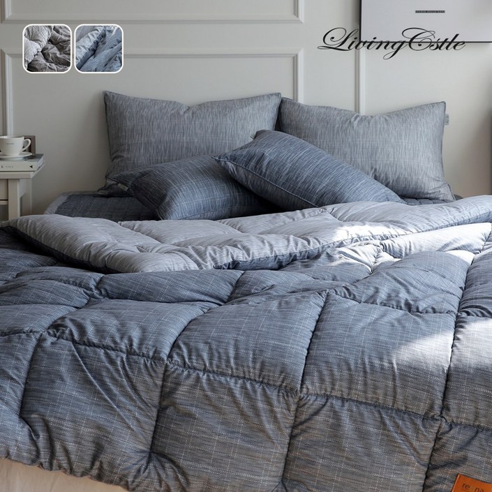 국산 리빙캐슬 벨로 알러지케어 차렵이불  패드  베개커버 세트