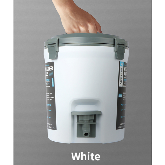 미홀 대용량 워터저그 아이스버킷 겸용 8L, White, 1개 미홀 대용량 워터저그 아이스버킷 겸용 8L, White, 1개