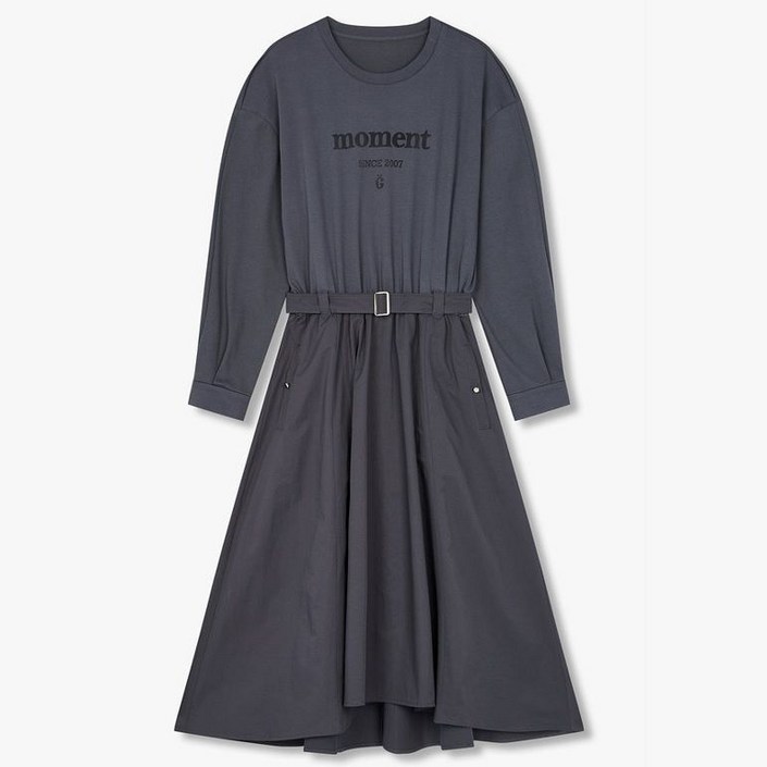 백화점 홈쇼핑 정품 지컷 저지 우븐 믹스 맨투맨 원피스 7255137103