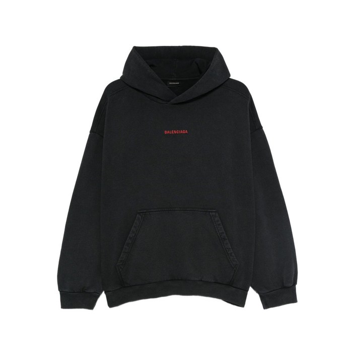 발렌시아가 로고 자수 후디