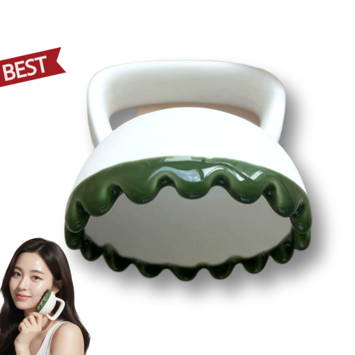 도자기 괄사 림프 페이스 바디 두피 세라믹 괄사 마사지 얼굴 괄사